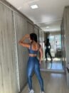 conjunto azul microcanelado