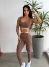 conjunto bicolor microcanelado