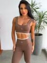 conjunto bicolor microcanelado