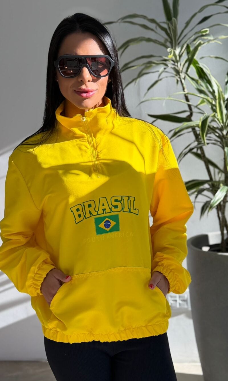 jaqueta corta vento brasil