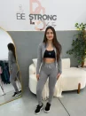 conjunto em poliamida de alta qualidade, composto por jaqueta e legging