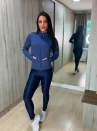 jaqueta fitness com detalhe de dedal azul marinho, p